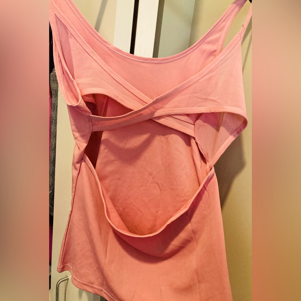 Pink Tank Top and Leggings Set activewear